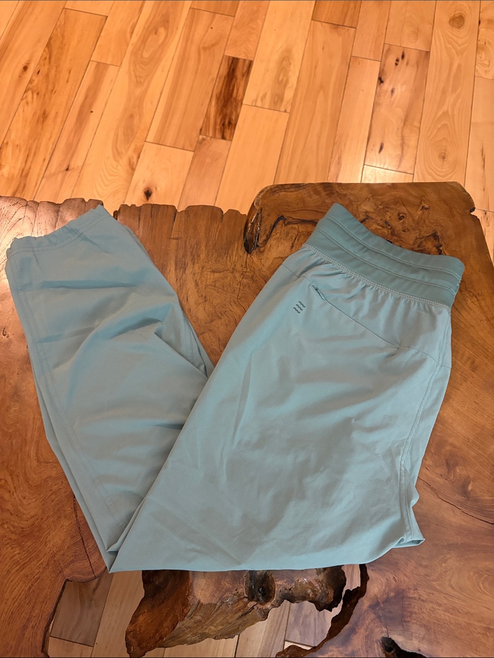 Light Blue Women's Track Joggers with Elastic Waist